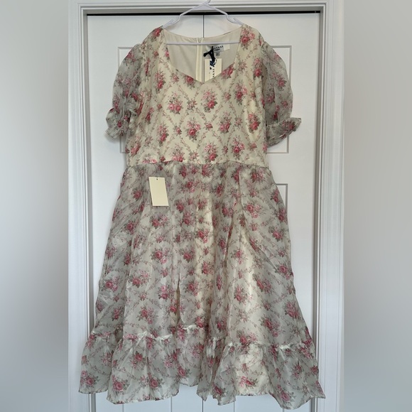 JessaKae Amelia Dress in Cream Floral - Picture 4 of 7